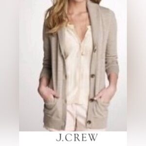 J.Crew Rumpled French Terry Cardigan Medium
